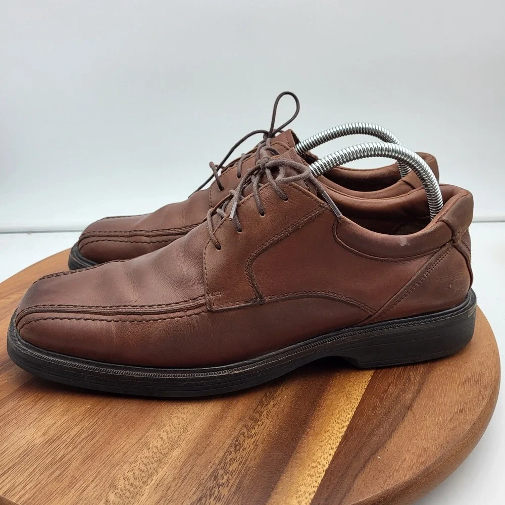 Johnston & Murphy Shoes Mens Size 9 M Brown Sheepskin Waterproof XC4 Oxfords